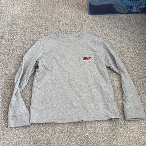 Vineyard Vines Gray Long Sleeve Kids Tee
